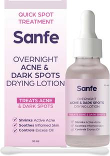 Sanfe Overnight Acne & Dark Spots Drying Lotion For Acne Dark Spots Blackheads
