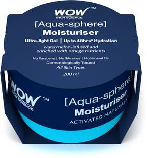WOW SKIN SCIENCE Aqua-Sphere Moisturiser | Upto 48Hrs Hydration | Ultra-Light Gel | Moisture Lock