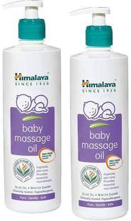 HIMALAYA Face Body Oil Baby Massage Oil For All Skin Types (500 ML) Pack of 2