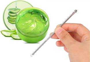 Emijun Aloe Vera Fresh gel for Skin And Blackhead , White Head Black Remover Head Tool