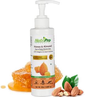 NutriPro Honey & Almond Face & Body Moisturizer | With Wheat Germ Oil