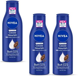 NIVEA Cocoa Nourish Body Lotion3x20ml