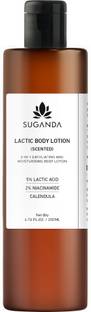 SUGANDA SKINCARE 2-in-1 Exfoliating & Moisturising Fragrance Free Scented Body Lotion