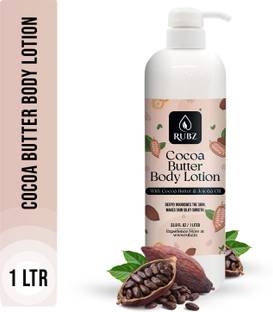 Rubz Cocoa Butter Body Milk with Pure Cocoa Butter|Body Lotion for Hotel,Spa,Salon