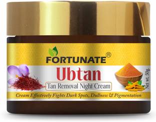 FORTUNATE Ubtan Night Face Cream with Turmeric and Sandalwood for Glowing Skin 50gram