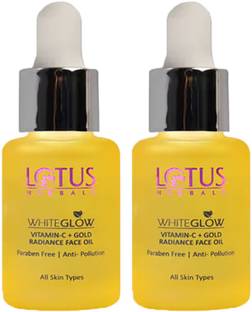 LOTUS HERBALS WhiteGlow Vitamin-C + Gold Radiance Face Oil ( Pack of 2 ) ( 15ml * 2 )