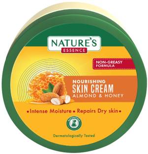 Nature's Essence Almond & Honey Nourishing Skin Cream, 400ml |Intense Moisturization & Radiance in just 5 seconds |Rejuvenates & Hydrates Dry Skin | For Dry