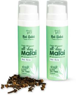 Nat Habit Anti-Acne Fresh Whipped Malai Face Cream with Clove, Tea Tree & Terpenes