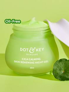 Dot & Key CICA Calming Skin Renewing Night Gel,For Oily, Acne Prone And Sensitive Skin