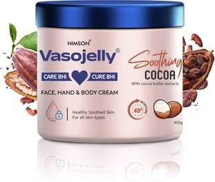 Nimson Vasojelly Soothing Cocoa Body Cream 48-Hour Intense Moisture Skin Moisturizer