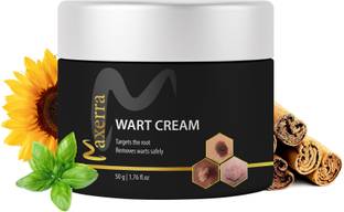 MAXERRA Natural Gentle Wart Removal Herbal Cream with Skin Healing Herbs - 50g