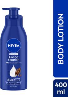 NIVEA Cocoa Nourish, Moisturizer Oil in Lotion, with Deep Moisture Serum, Cocoa Butter