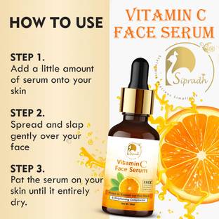 Sipradh Vitamin C Skin Brightening Dark Spot Removal Sun Protection FACE SERUM MEN&WOMEN