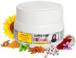 SUBHAJIT ORGANIC CARE Super Fair 3X Advanced Face Cream With Vitamin C & E For Skin Types