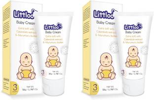 Littloo Moisturizing Baby Cream With Natural Ingredients Like Coconut Oil | Pack of 2