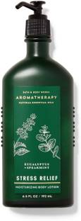 BATH & BODY WORKS Works Aromatherapy Stress Relief - Eucalyptus + Spearmint Body Lotion, 6.5 Fl Oz