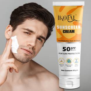 IKOTAL Sunscreen SPF 50 PA++++ Cream For Men & Women `Prevents Sun Tanning & Non Sticky