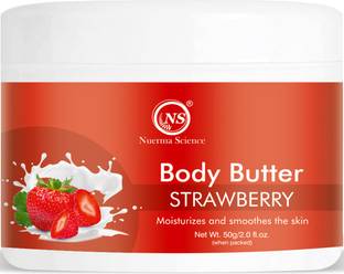 Nuerma Science Strawberry Body Butter For Intense Moisturization & Soft Supple Healthy Skin