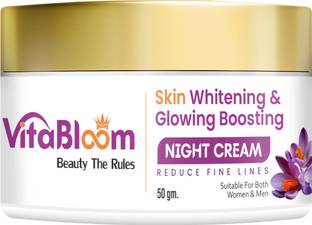 VitaBloom Night Cream | Vitamin E + Niacinamid e | Skin Whitening & Glowing Boosting |