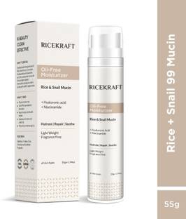 Ricekraft Rice & Snail Mucin Oil Free Moisturizer with Hyaluronic acid | Fragrance Free