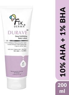 Fixderma Durave 10% AHA + 1% BHA + 1% Salicylic Acid Deep Exfoliating Body Lotion