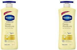 Vaseline DEEP MOISTURIZER DRY SKIN BODY LOTION 600 ML X 2