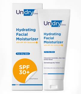 Undry Face Moisturizer for Dry Skin with Sunscreen SPF30 Face Cream