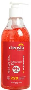 Clensta Red aloe Vera Multipurpose Gel with 1% Niacinamide For Glowing Skin