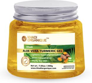 khadi ORGANIQUE Aloe Vera Turmeric Gel For Face and Skin