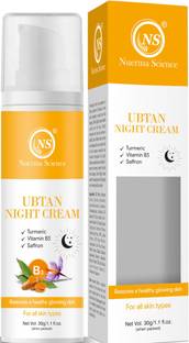 Nuerma Science Ubtan Night Cream for Glowing Skin with Turmeric, Saffron & Vitamin B3