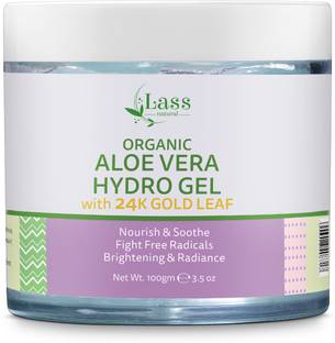 Lass Natural Organic Aloe Vera Hydro Gel For Face And Glowing Skin Pure & Natural Moisturiser