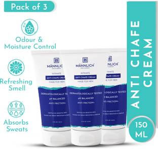 Mannlich Intimate Anti-Chafing Cream for Men - Anti Rash Cream and Lightens Dark Patches