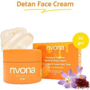RIVONA NATURALS Honey & Saffron Cream/ Glowing & Nourishing / All Skin types 50 gm