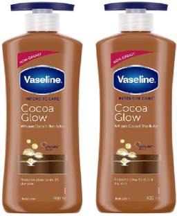 Vaseline COCOA GLOW BODY LOTION 400 ML PK OF 2