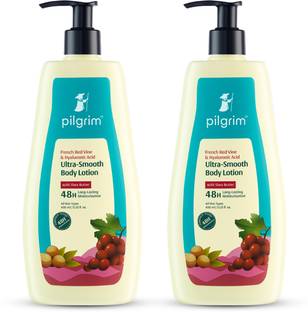 Pilgrim Ultra Smooth Body Lotion 48H Long-Lasting Moisturization Pack of 2