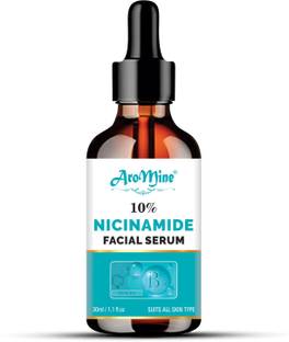 AroMine 10% Niacinamide Face Serum with Zinc for Oily Acne pore & Blemishes skin