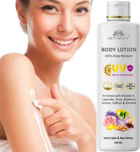 INTIMIFY Body Lotion With Spf 50 | 24 hrs Moisturization| For All Skin Types