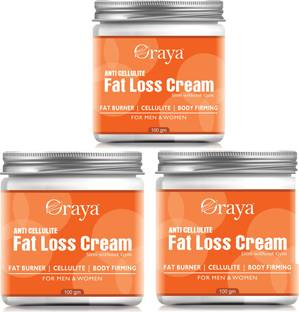 Oraya Fat Burner Fat go Weight Loss Fat Loss Shape Up Anti-Cellulite Cream-100gm-3-Jar