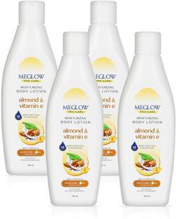 meglow Pro-Care Body Lotion with Almond & Vitamin E for 48 hour Hydration | Non-Greasy