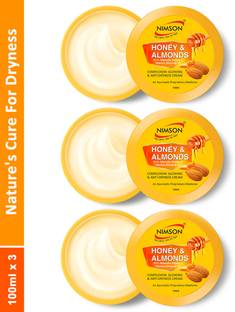Nimson Honey & Almonds Cream With Honey, Almond For Relieves Dryness & Roughness