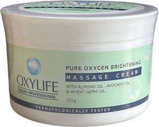 Oxy Life Pure Oxygen Brightening Massage Cream 500gm with Almond Oil & Avocado oil