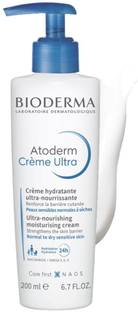 BIODERMA Atoderm Creme Ultra Daily Hydrating Moisturizer, Normal to Dry Skin- Pump Bottle