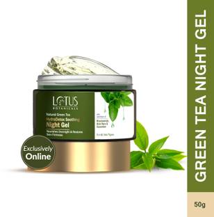 Lotus Botanicals Natural Green Tea HydraDetox Soothing Night Gel with Niacinamide & Aloe Vera