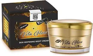 vita glow advanced skin whitening night cream made in india 30gm