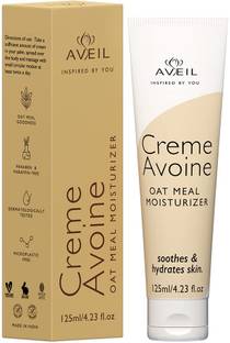 Aveil Creme Avoine Skin Moisturiser 125 ML | Enriched with Colloidal Oatmeal | Hydrating & Soothing | Long Lasting Moisturisation | Dermatologically Tested