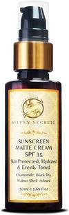 Sylvan Secrets Sunscreen - SPF 35 Sunscreen Matte Cream SPF 35 Deeply Hydrating, Prevent Sunburn & Even Toned