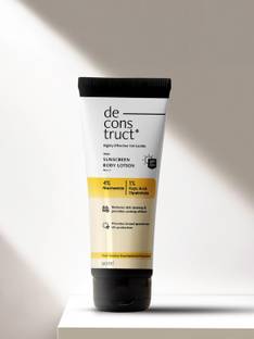 deconstruct Detan Sunscreen Body Lotion | For Reducing Tan Lines & Skin Brightening