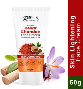 Globus Naturals Daily Glow Kesar Chandan Face Cream with SPF, Skin Lightening
