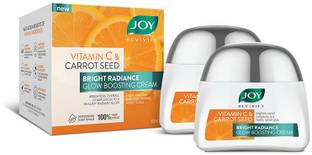 Joy Vitamin C & Carrot Seed Bright Radiance Glow Boosting Cream Each 50gm Pack of 2