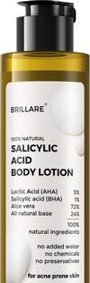 BRILLARE Salicylic Acid Body Lotion, Acne Prone Skin, 100% Natural Probiotics Lotion